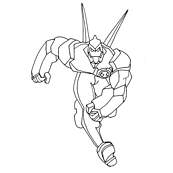 coloriage ben 10 alien glacial